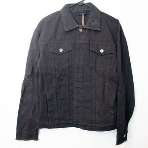 DSDZ Stretch Denim Distressed Jacket